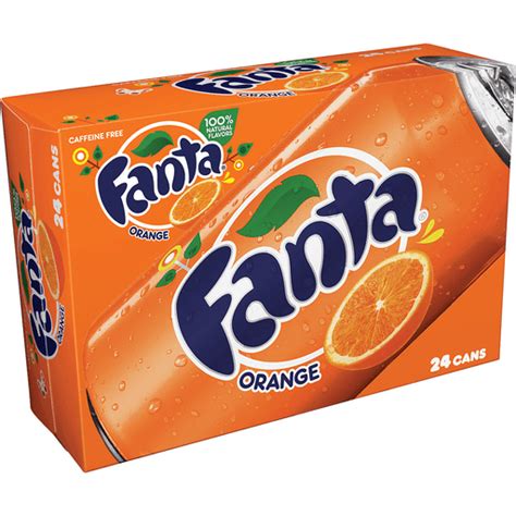 Fanta Orange Soda Cans 12 Fl Oz 24 Pack Fruit Flavors Foodtown