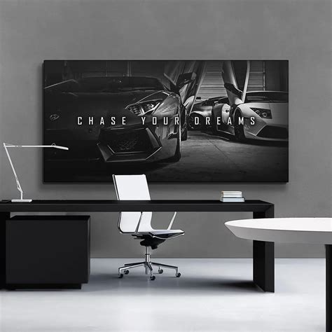 Inspirational Canvas Art | Luxury Sports Car Wall Art | Motivational ...