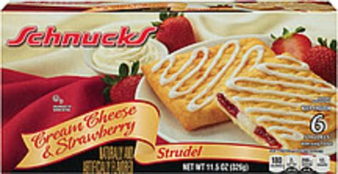 Schnucks Cream Cheese And Strawberry Strudel Pastry 115 Oz Nutrition