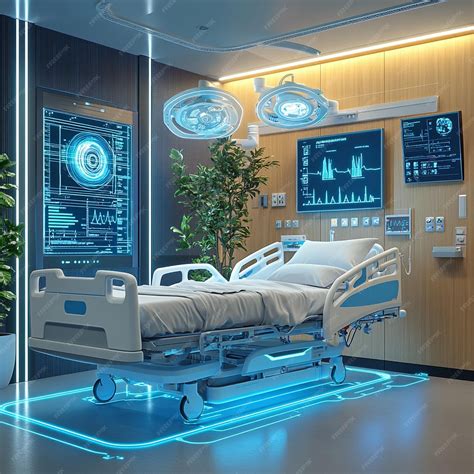 Smart Hospital Room with AIdriven Patient Monitoring System | Premium