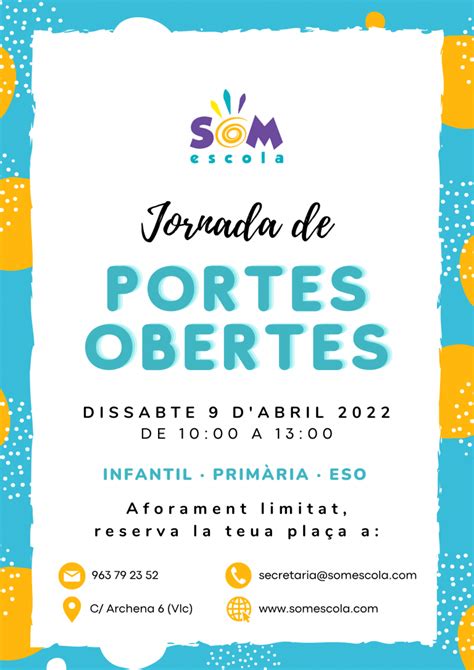 Jornada De Portes Obertes Som Escola