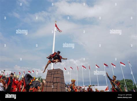 August Pekanbaru Riau Province Indonesia A Villagers From