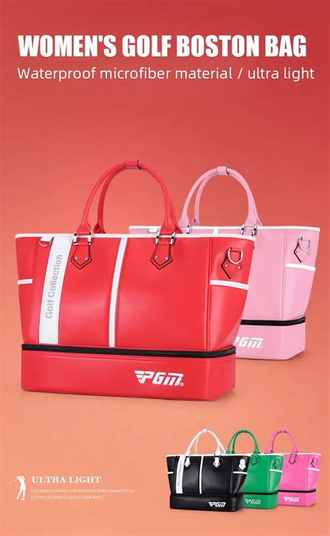 Pgm Ywb040 Boston Golf Clothing Sport Bag Lady Microfiber Waterproof Carrier Golf Boston Bag 企业官网