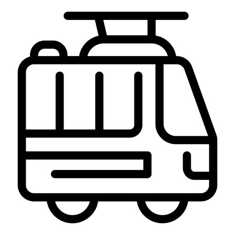 Trolleybus icon public transportation city transport electric bus