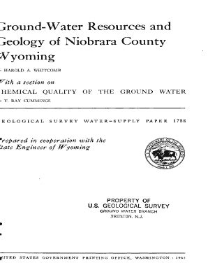 Fillable Online Pubs Usgs Ground Water Resources And Jeology Of