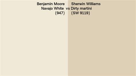 Benjamin Moore Navajo White Vs Sherwin Williams Dirty Martini Sw