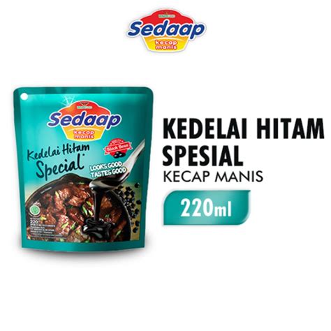 Jual Sedaap Kecap Kedelai Hitam Spesial Refill Pouch 220 Ml Shopee