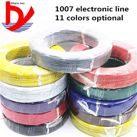 5 M Ul1007 Wire 24awg 26 28 30 22awg 18awg 16awg Pvc Electronic Cable