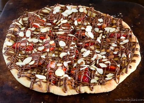 Strawberry Nutella Pizza Creations By Kara