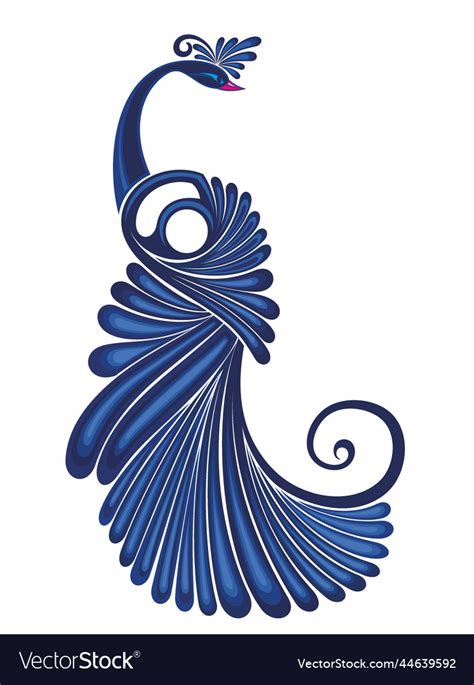 Peacock Logo Royalty Free Vector Image Vectorstock