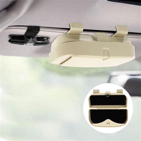 Car Glasses Case Abs Material Holder Stand Sun Catcher For Sunglass Ebay