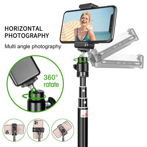 98cm 2in1 taşınabilir Tripod telefon için 1 4 vida Grandado