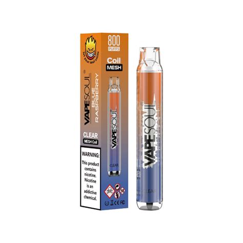 20mg Vapesoul Clear Disposable Vape Device 800 Puffs Vape Shop