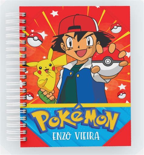 Agenda Escolar Pok Mon X Cm Personalizada Elo