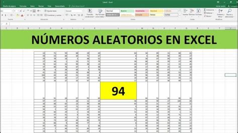 Generando N Meros Aleatorios En Excel Consejos Y Trucos Actualizado