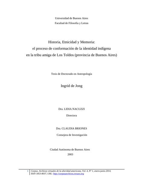 PDF Historia Etnicidad y Memoria el proceso de conformación de la