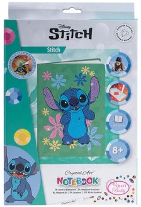 Craft Buddy CANJ MCU922 Crystal Art Notebook Disney Stitch