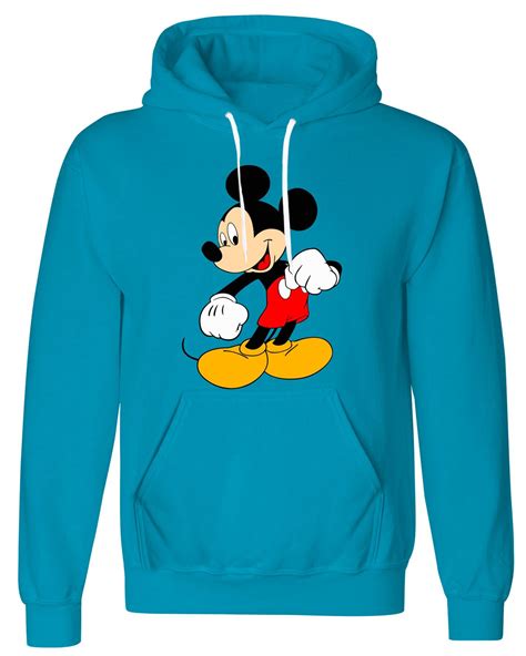 Mens Womens Classic Mickey Mouse Fleece Hoodie Disney Vintage