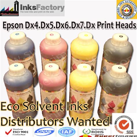 Eco Solvent Ink For Epson Dx Dx Dx Dx Dx Print Heads China