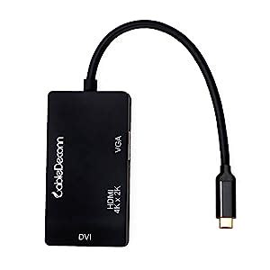 Amazon Co Jp Cabledeconn Usb C To Hdmi Dvi Vga Type C