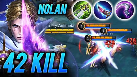 Kills New Hero Nolan Unstoppable Gameplay Showcase Mlbb