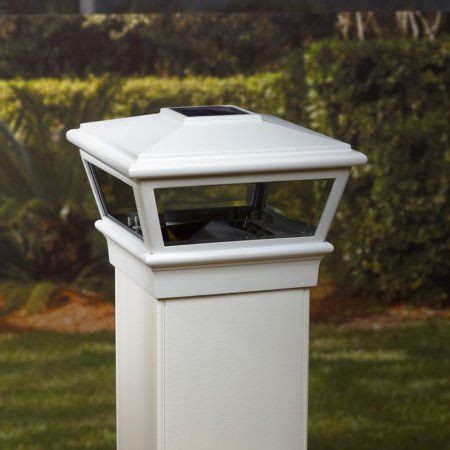 Deckorators In X In White Versacap Solar Post Cap Walmart