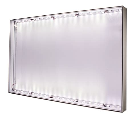 4w X 8h 1 Sided Backlit Frame With Feet Direct Led Aluminum Seg Frames