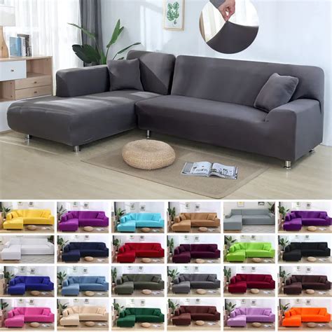 Elastic Stretch Sectional Sofa Covers For Living Room Couch Cover