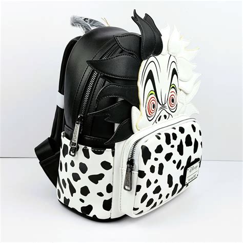 Cheap Price Sale Loungefly Cruella De Vil Cosplay Mini Backpack Disneys 101 Dalmatians