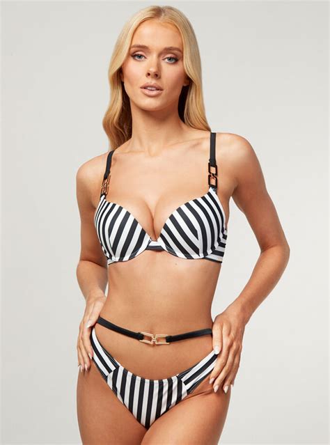 Mirissa Mono Stripe Brazilian Bikini Briefs Boux Avenue Uk