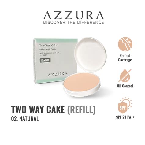 Jual Azzura Two Way Cake G Refill Shopee Indonesia