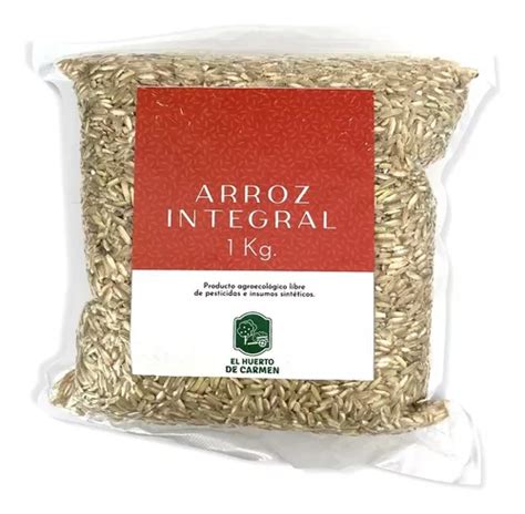 Arroz Integral Agroecológico Orgánico 1 Kg Huerto Carmen