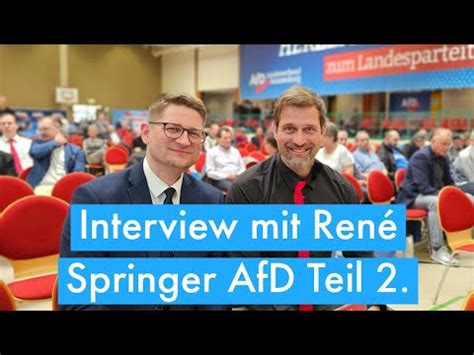 Interview Mit Ren Springer Afd Youtube