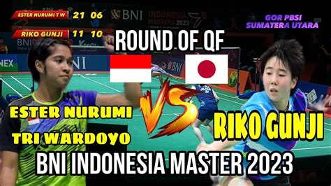 Ester Nurumi Tri Wardoyo Ina Vs Riko Gunji Jpn Bni Indonesia