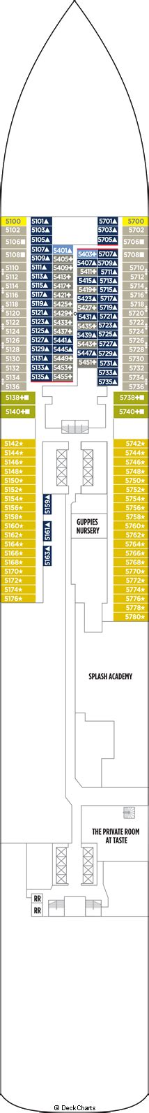 Norwegian Escape Deck Plans: Ship Layout, Staterooms & Map - Cruise Critic