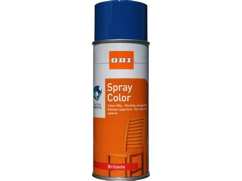 OBI Vernice Spray Blu Genziana RAL 5010 Brillante 400 Ml OBI