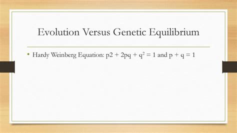 Evolution In Populations Ppt Download