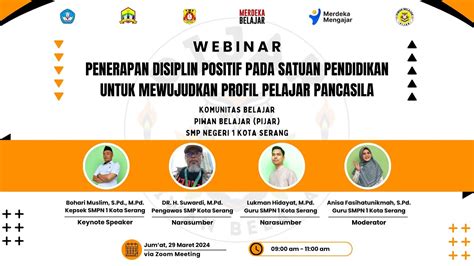 Webinar Penerapan Disiplin Positif Pada Satuan Pendidikan Untuk