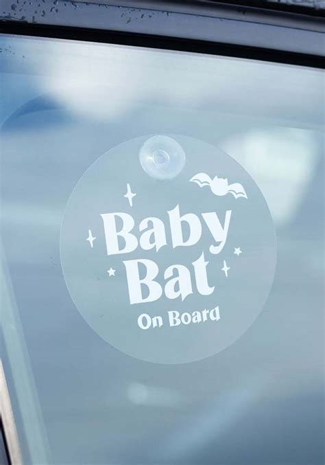 Gothic Ts Baby Bat On Board Window Sign Buy Online Australia