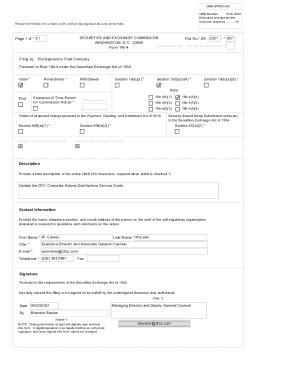 Fillable Online Regulatory Rule Filings Legal Regulatory Dtcc