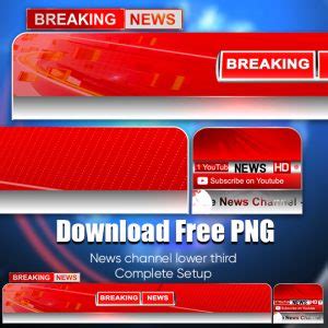 News Channel Lower Third Setup Premiere Template PSD PNG