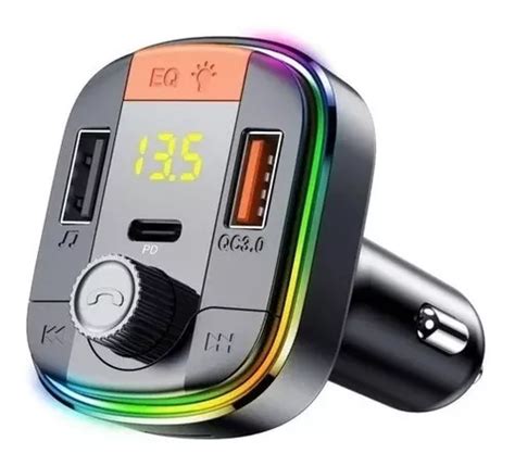 Receptor Bluetooth Autos Transmisor Fm Mp3 Carga Rápida 3 0 Cuotas