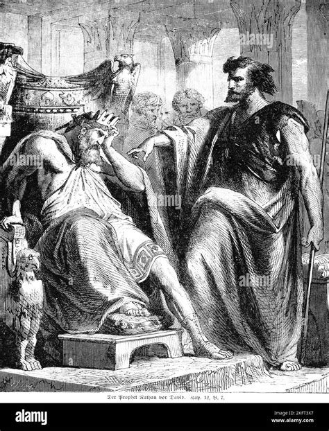 Prophet nathan and king david Black and White Stock Photos & Images - Alamy