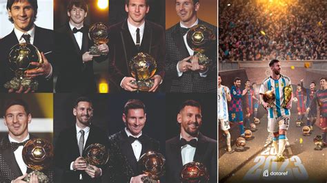 Foto De Lionel Messi Con Los Ocho Balones De Oro Estos Son Los Premios