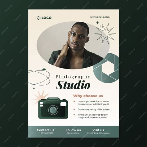 Premium Vector Photography Poster Design Template