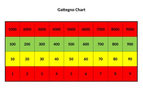 Gattegno Place Value Chart Years 3 And 4 Teaching Resources