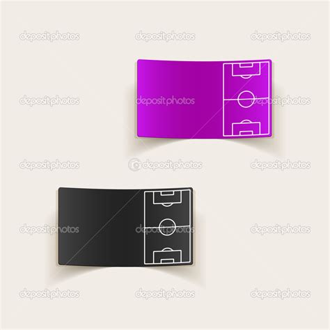 Football Field Stickers Stock Vector Image By ©palau83 48555125