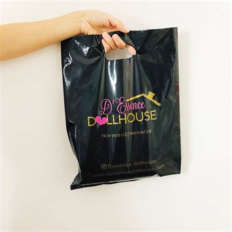 Custom Shopping Bags With Logo For Boutique Custom Plastic Etsy