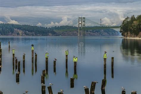 The Beautiful Scenery Of Titlow Beach Shot With Long Exposure Stock