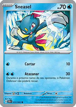 Sneasel Fábula Nebulosas Banco de Dados de Cards do Estampas